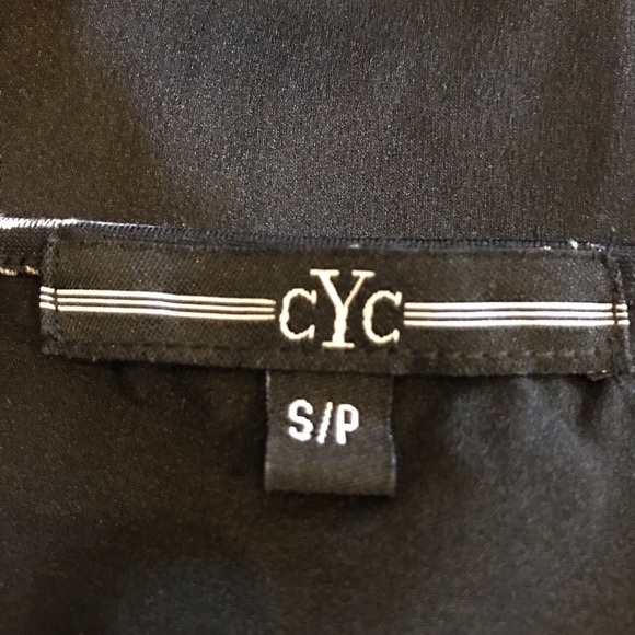 CYC graphic Long Sleeve Crewneck Black Gray Tunic Top size Small - Picture 7 of 9